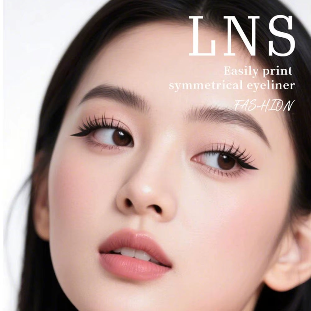 One-Stamp Stamp Pen Left Right Stamp Eyeliner Pen One-Piece Lazy Waterproof Eye Liner Stamp Quick-Drying Makeup Cosmetics