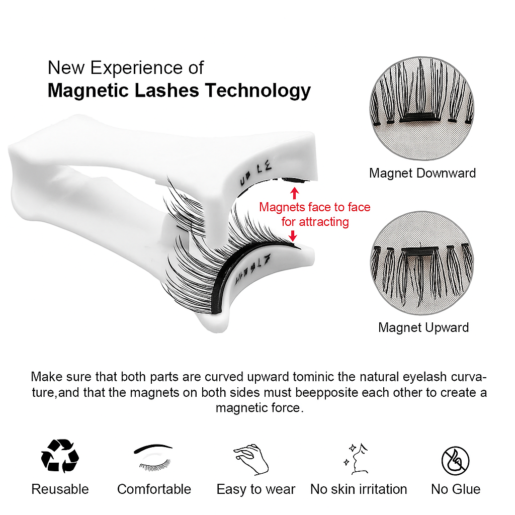 Reusable Magnetic Eyelashes Set 