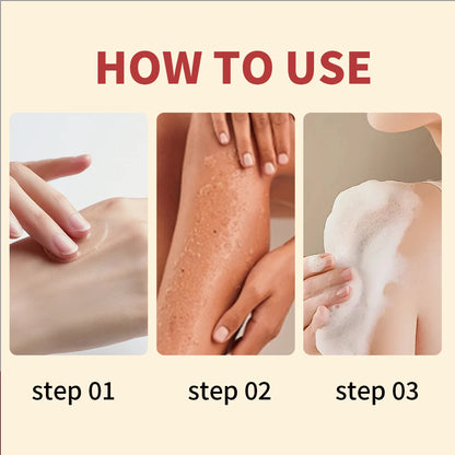White & Black Rice Exfoliating Scrub – Brightening Face & Body Essence-80ml Bottle