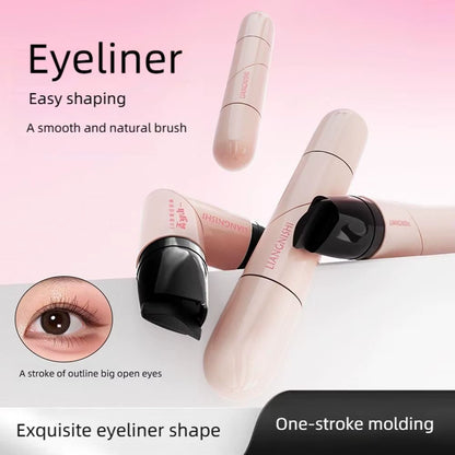 One-Stamp Stamp Pen Left Right Stamp Eyeliner Pen One-Piece Lazy Waterproof Eye Liner Stamp Quick-Drying Makeup Cosmetics
